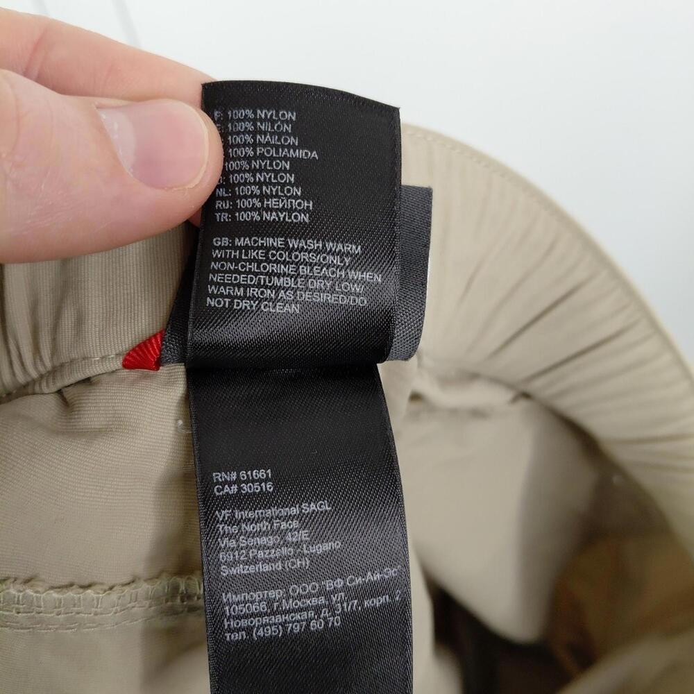 North Face Pants Mens XXL Convertible Hiking Khaki Utility Pockets Gorpcore - Picture 5 of 10